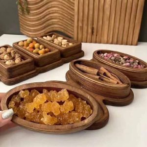 اردو خوری دوبل چوبی بیضی