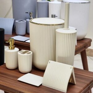 ست سرویس بهداشتی 6 پارچه همارا کرم