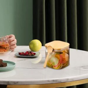 بانکه حبوبات مربع پیرکس قاشق دار